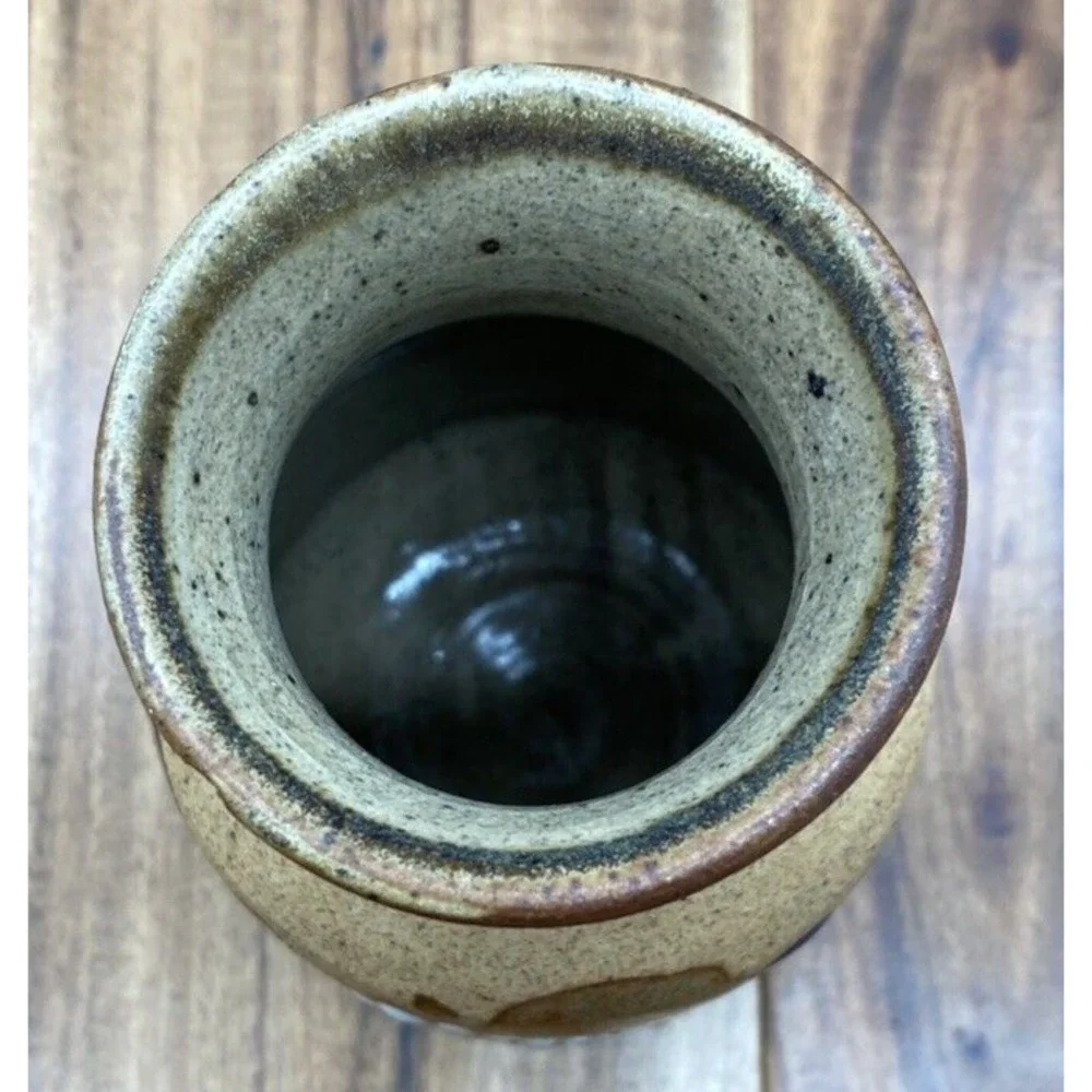 Ken Edwards Tonala Bud Vase Mexico Pottery Acapulco El Palomar Bird Floral 6in